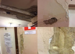 В медицинских учреждения Таганрога штукатурка держится на скотче В медицинских учреждения Таганрога штукатурка держится на скотче
