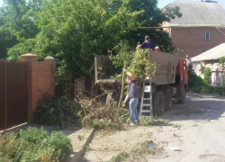 Два депутата, засучив рукава, с помощью жителей несколько часов чистили русло Черепахи Два депутата, засучив рукава, с помощью жителей несколько часов чистили русло Черепахи