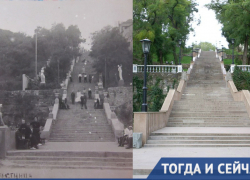 Тогда и сейчас: иллюзионный фокус Каменной лестницы Таганрога Тогда и сейчас: иллюзионный фокус Каменной лестницы Таганрога