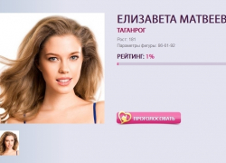 Таганрожцы могут помочь Елизавете Матвеевой выиграть конкурс Мисс Россия 2015 Таганрожцы могут помочь Елизавете Матвеевой выиграть конкурс Мисс Россия 2015