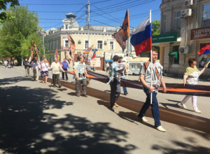 Под громкий крик из мегафона нодовцы прошли по центральной улице Таганрога Под громкий крик из мегафона нодовцы прошли по центральной улице Таганрога