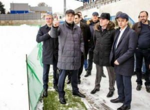 В Таганроге Аркадию Дворковичу показали реконструированный стадион В Таганроге Аркадию Дворковичу показали реконструированный стадион