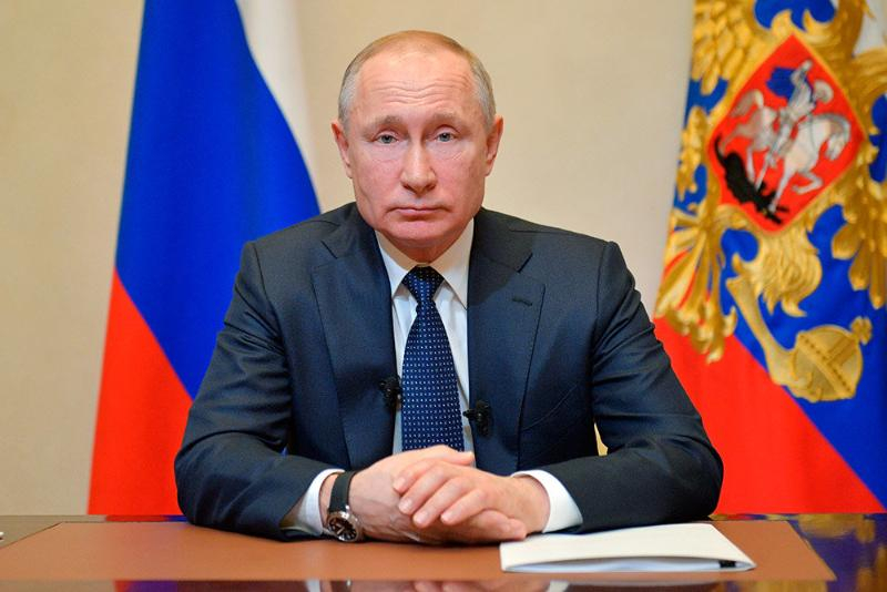 Президент Владимир Путин выступил с обращением к россиянам Президент Владимир Путин выступил с обращением к россиянам