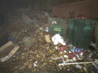 Кучи мусора выше гаражей  выросли на улице Седова в Таганрога