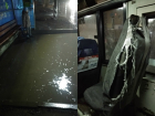 Вандалы-пассажиры и потоп на остановке в Таганроге
