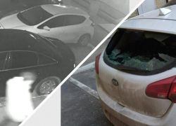 Сила есть ума не надо: разгоряченные таганрожцы расколотили стекло автомобиля в закрытом дворе